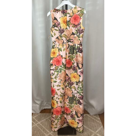 Kay Unger Frida Walk Thru Jumpsuit Dress Bridal Blush Multi Size 0 NWT Dressy - Picture 11 of 16